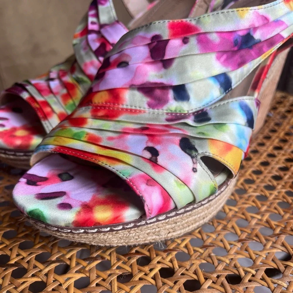 Naturalizer Multicolor Strappy Wedges - Picture 6 of 12